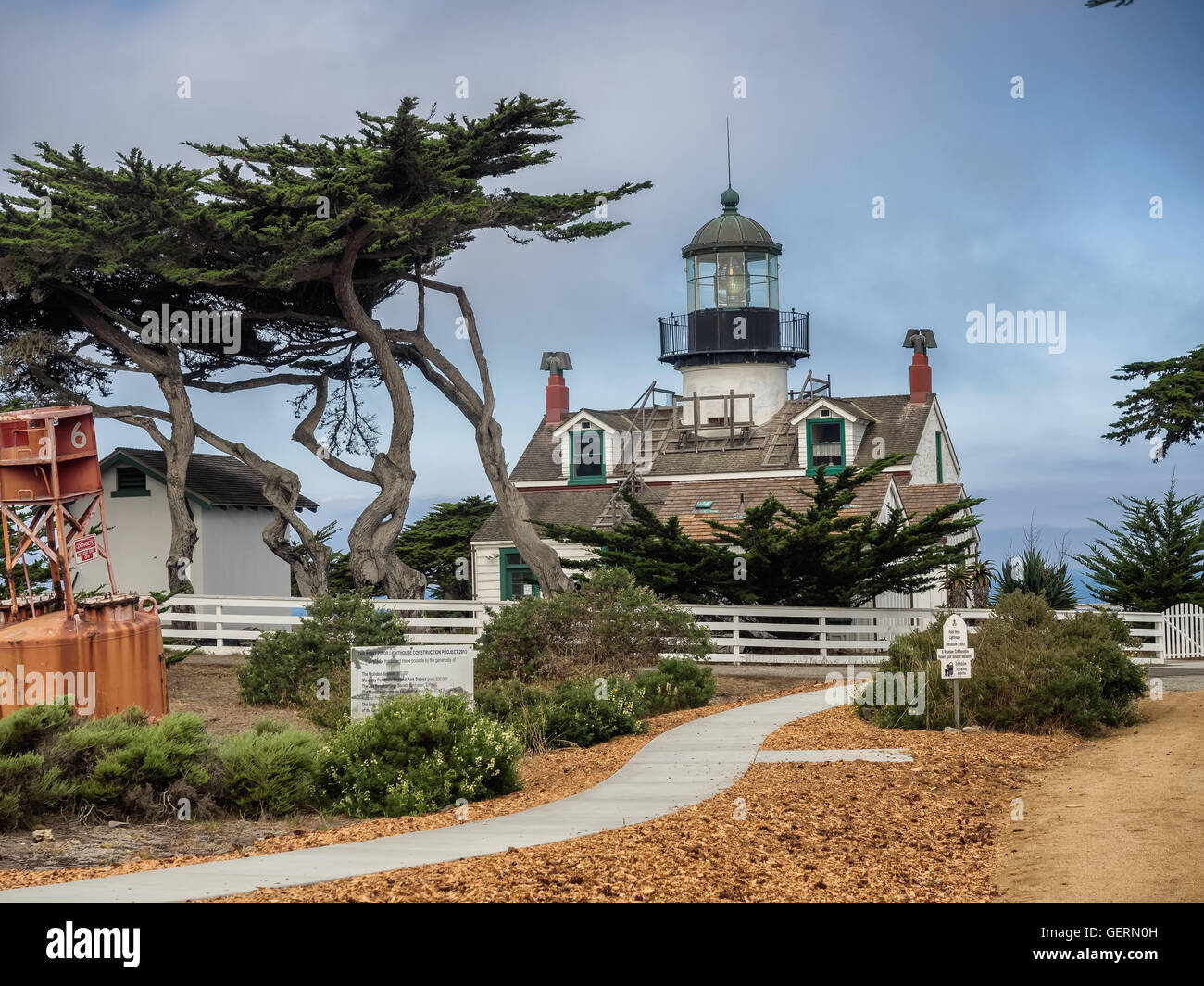 Point Pinos Lighthouse a Monterey in California Foto Stock