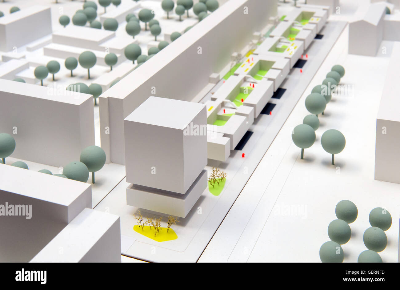 Berlino, Germania, design vincente per la nuova costruzione al Koepenicker Street Foto Stock