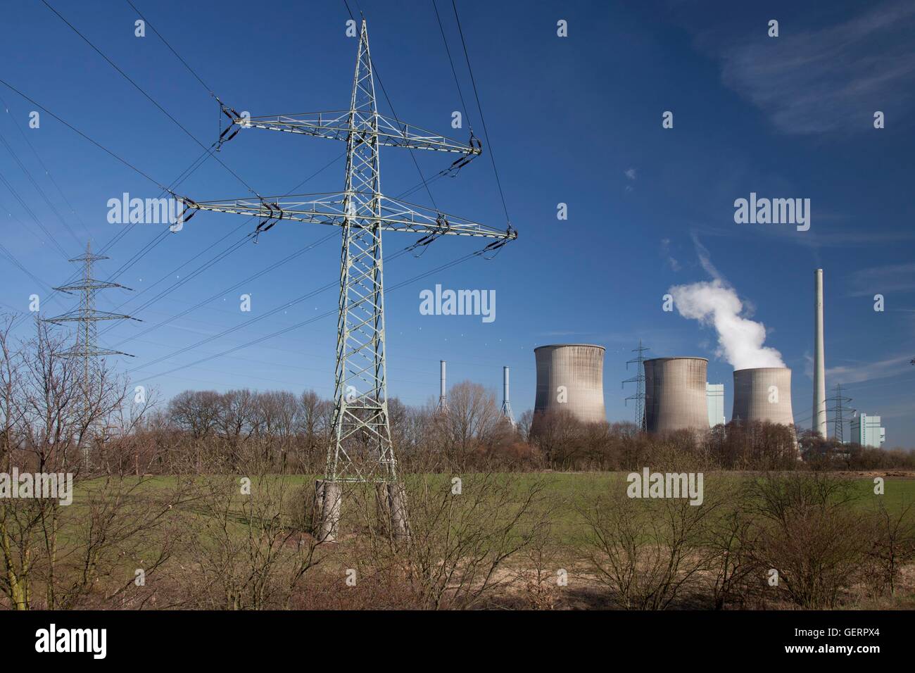 Geografia / viaggi, in Germania, in Renania settentrionale-Vestfalia, la zona della Ruhr, Werne, Stockum, RWE Power AG, impianto Gerstein, Foto Stock