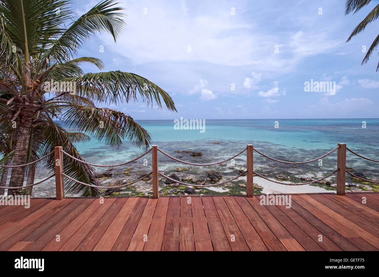 Yemaya Resort sulla piccola isola di mais, Nicaragua Foto Stock