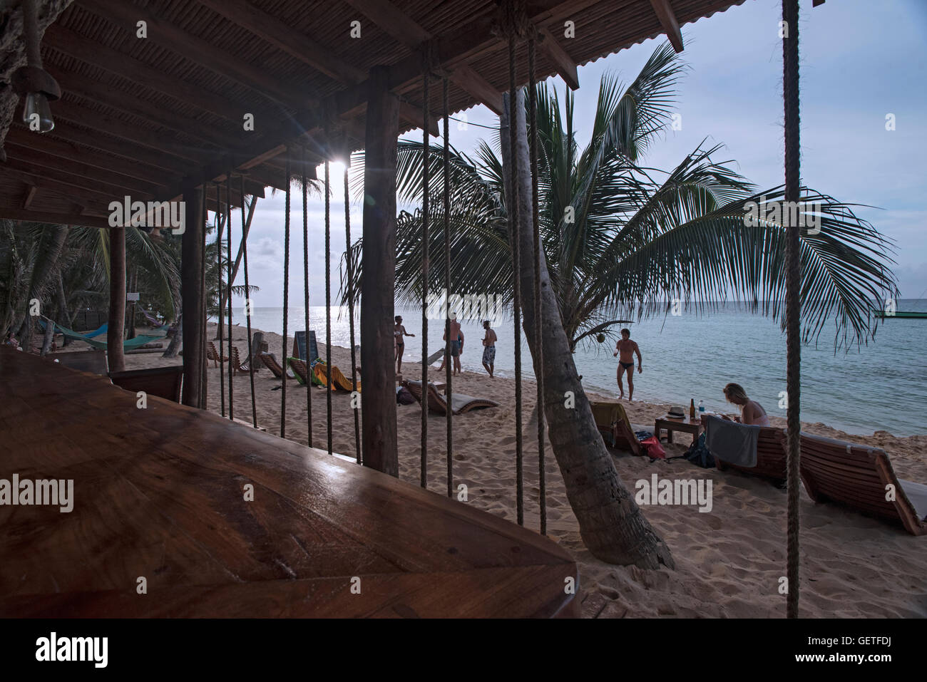 Yemaya Resort sulla piccola isola di mais, Nicaragua Foto Stock