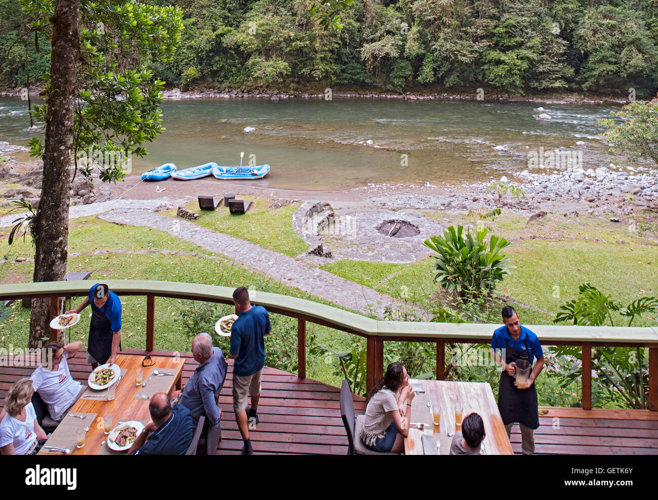 Pacuare Lodge, Costa Rica Foto Stock