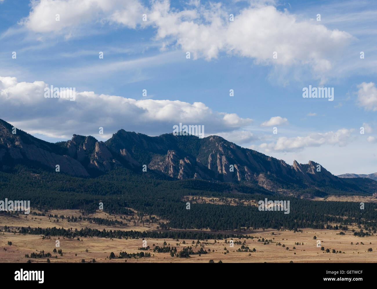 Colline a sud di Boulder Foto Stock