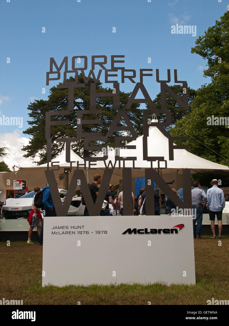 2016 Goodwood Festival of Speed UK - McLaren James Hunt feature Foto Stock