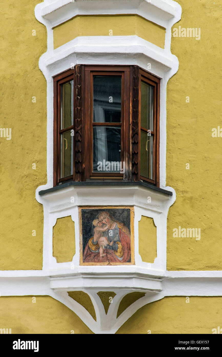 Oriel window, Vipiteno - Vipiteno, Alto Adige, Italia Foto Stock