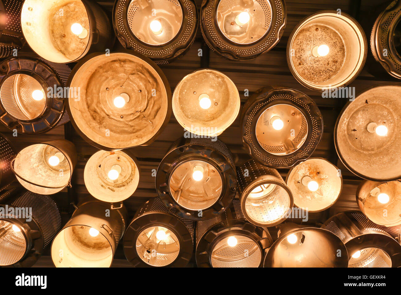 Bella vintage lampada di illuminazione arredamento Foto Stock