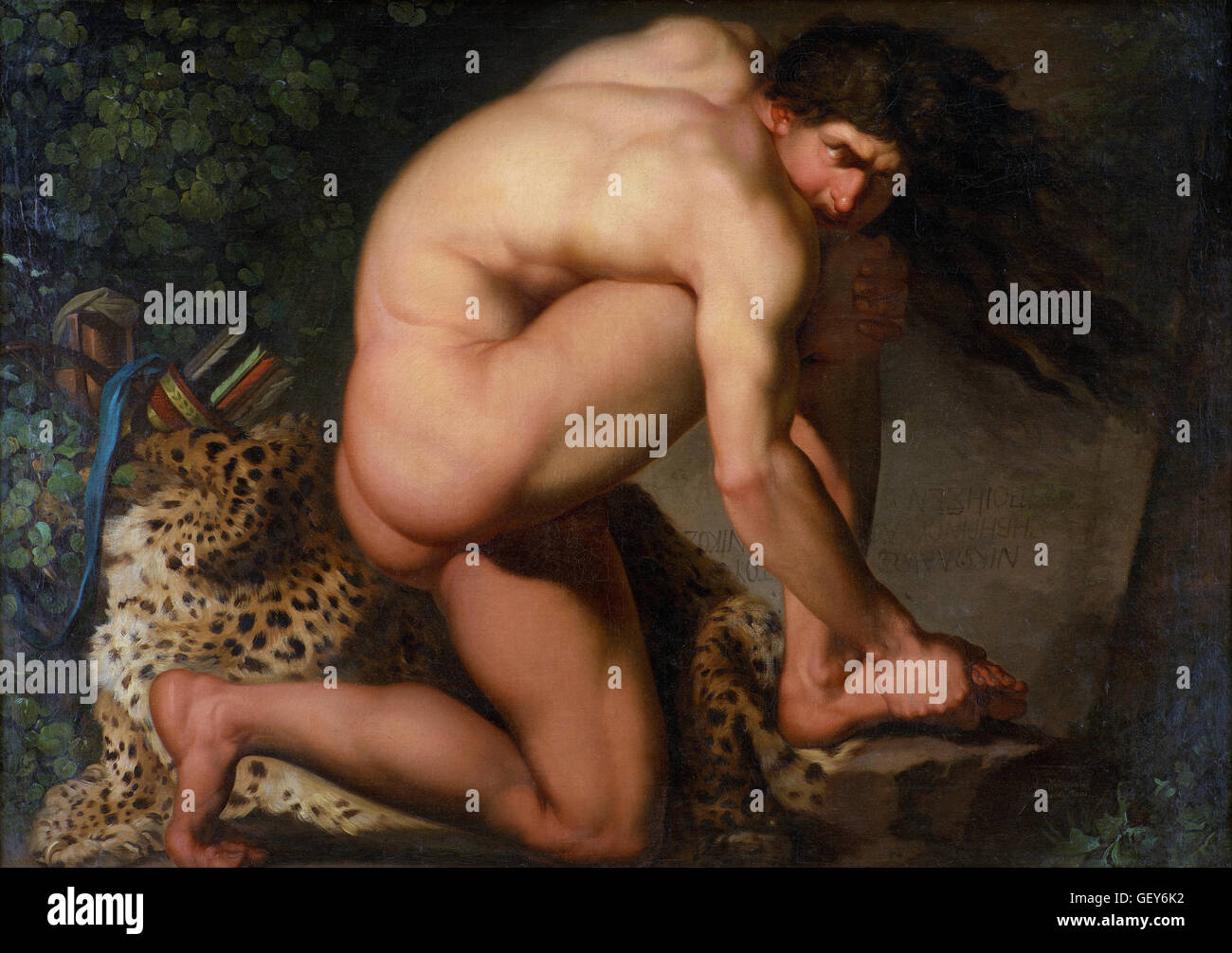 Nicolai Abildgaard - Il Filottete ferito Foto Stock