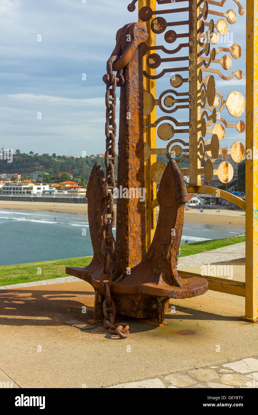 I dettagli di ancoraggio old ship Foto Stock