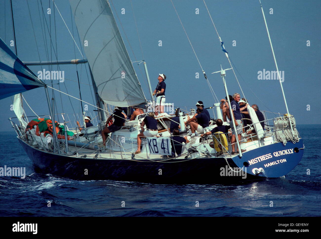 AJAX NEWS FOTO. 1979. SYDNEY, Australia. - Sydney Hobart race -- Mistress Quickly di HAMILTON, Bermuda. Foto: SANDY PEACOCK/AJAX REF:31806 34 Foto Stock