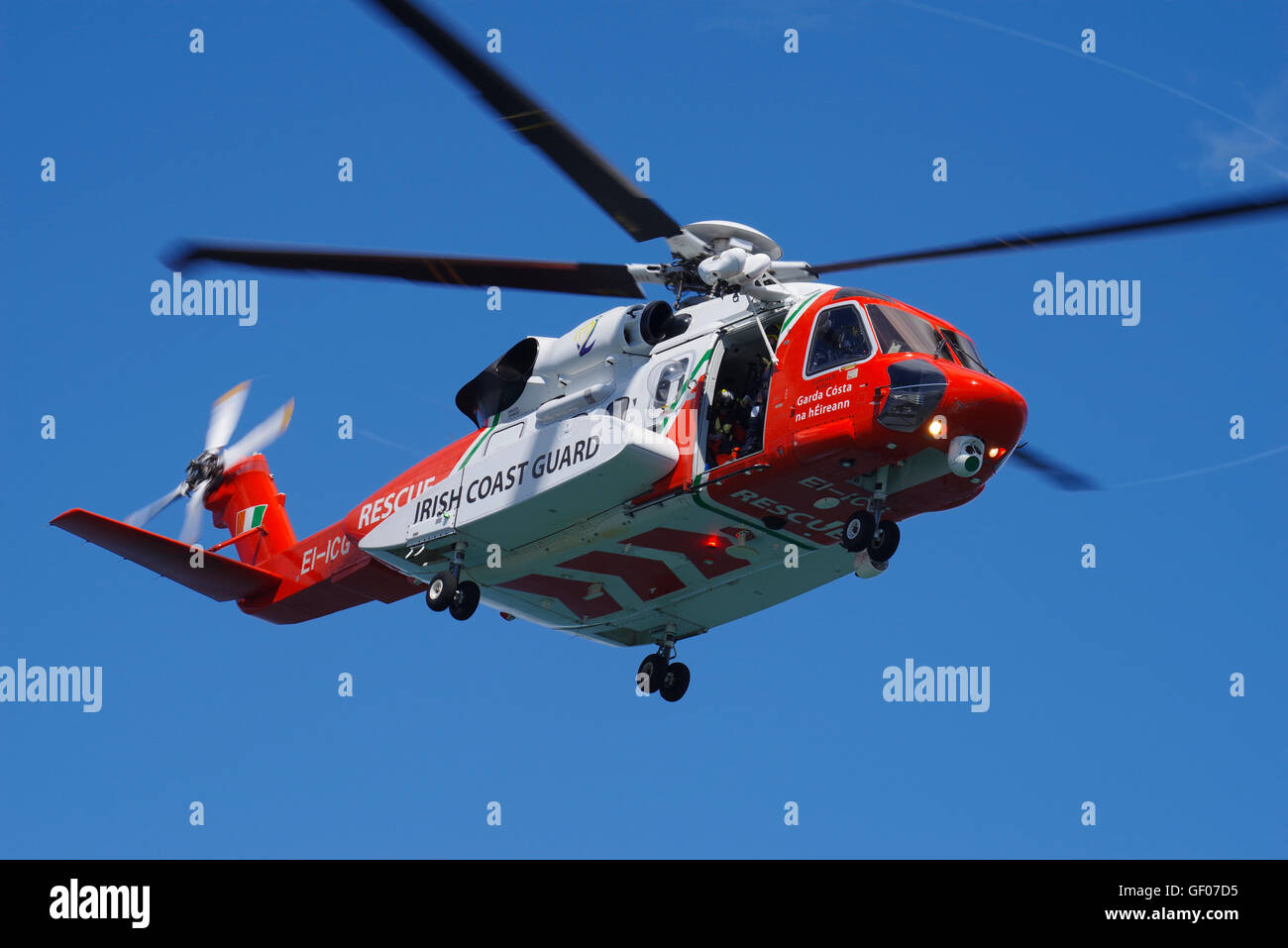 Irish Coastguard Sikorski S-92 EI-ECG, al Bray Air Display Foto Stock
