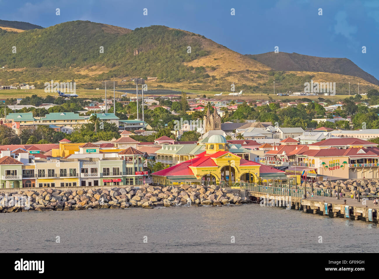 Il porto di Zante Basseterre St Kitts West Indies Foto Stock