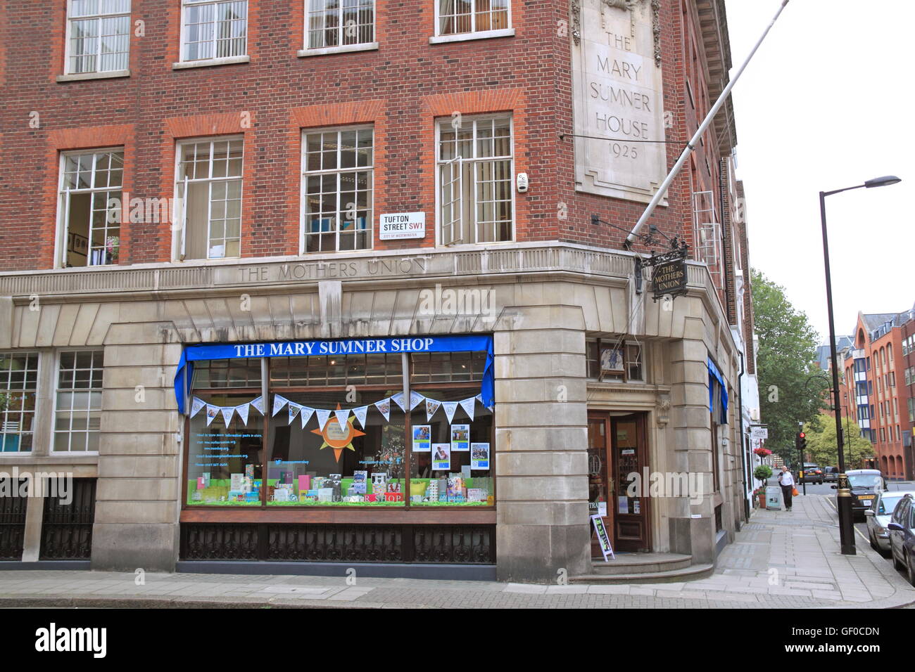 Le madri' Unione Maria Sumner casa e bottega, Tufton Street, Londra, Inghilterra, Gran Bretagna, Regno Unito, Gran Bretagna, Europa Foto Stock