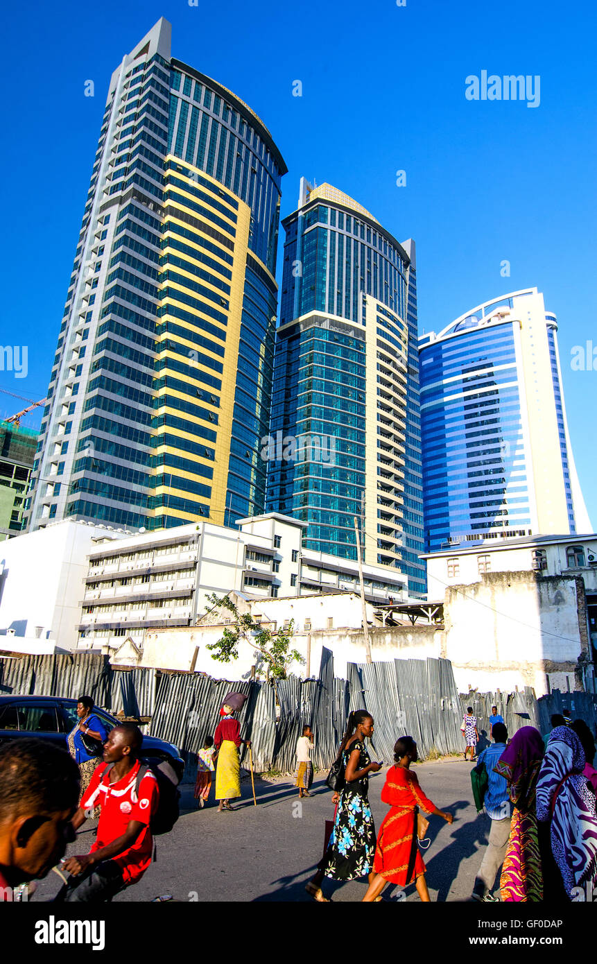 PSPF Torri e Kakakuona Tower, Dar-es-Salaam, Tanzania Foto Stock