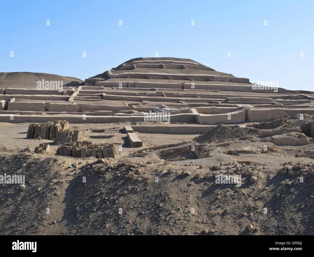 Cahuachi centro cerimoniale della civiltà Nazca Foto Stock