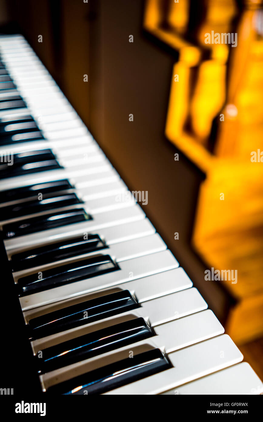 Tastiera di pianoforte Foto Stock