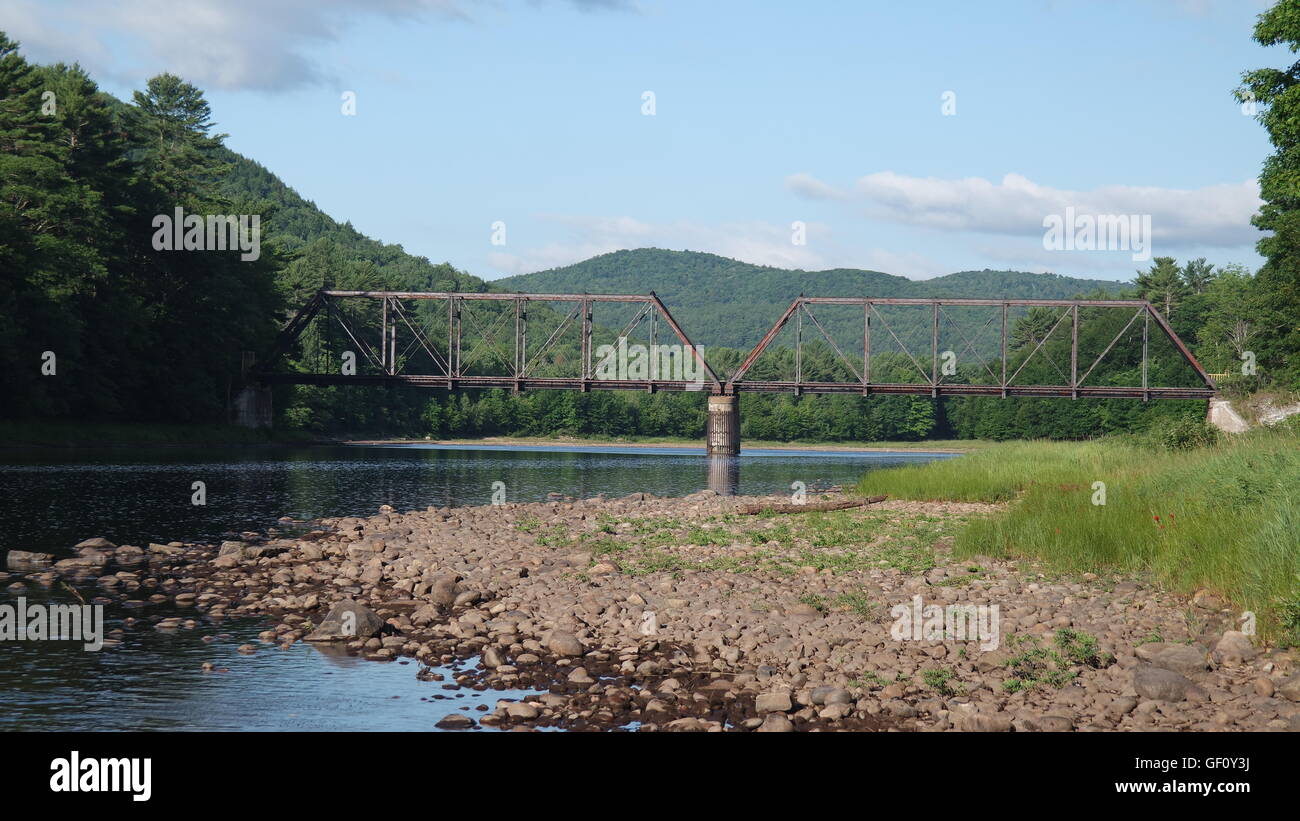 Fiume Hudson in Upstate New York. Foto Stock