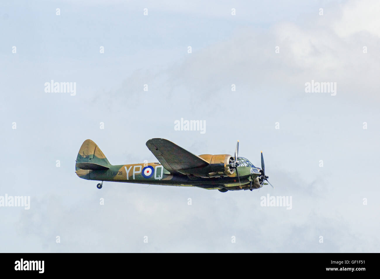 Bristol Blenheim Mk1 a RAF Duxford,Flying Legends Foto Stock