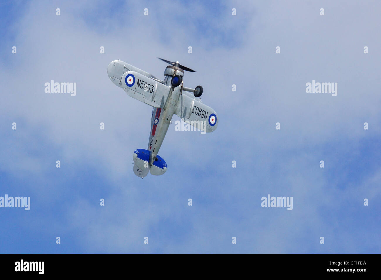 Gloster Gladiator a RAF Duxford,Flying Legends Foto Stock