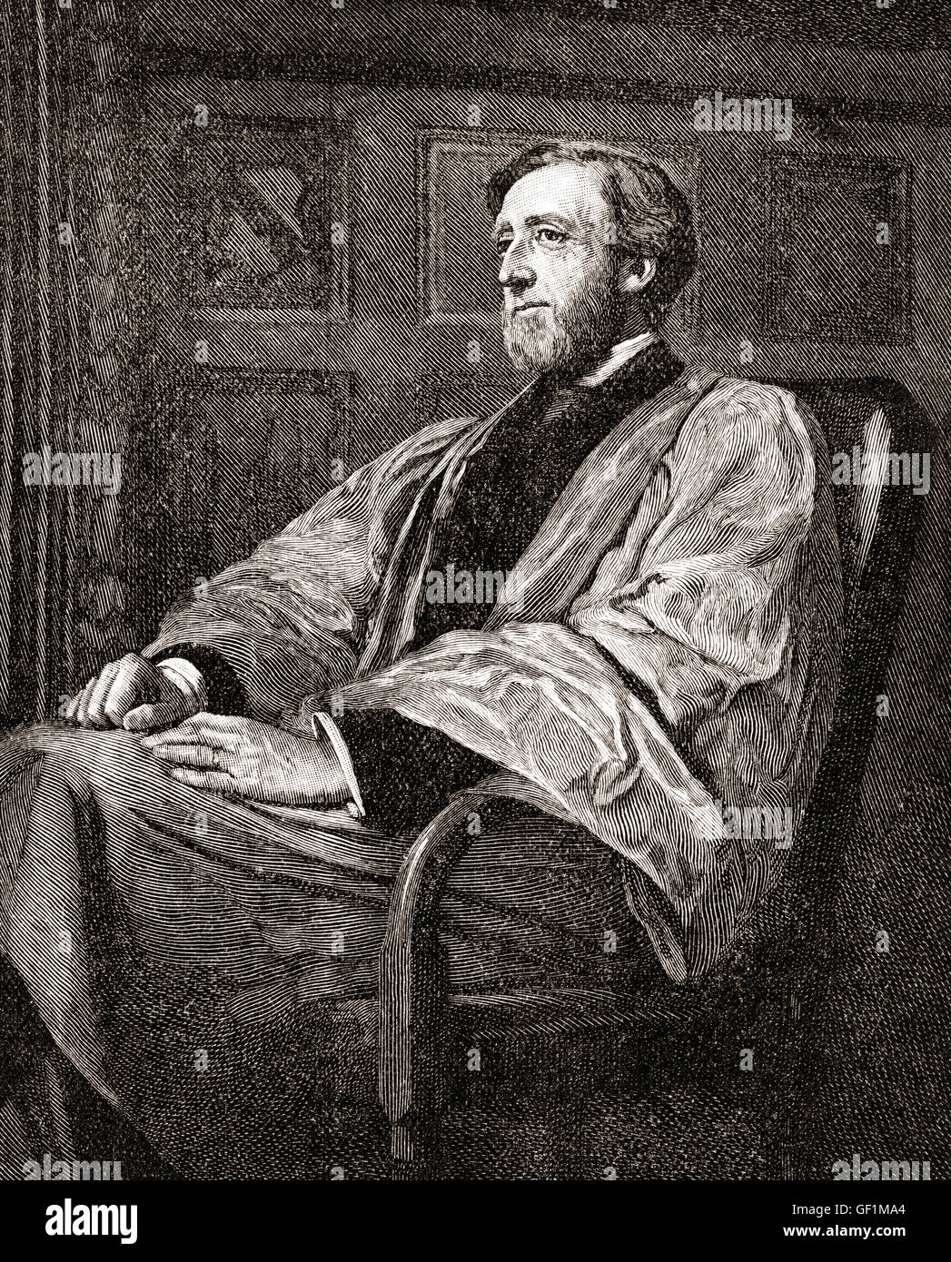 Arthur Wellesley Peel, primo Visconte Peel, 1829 - 1912. British politico liberale e Speaker della House of Commons. Foto Stock