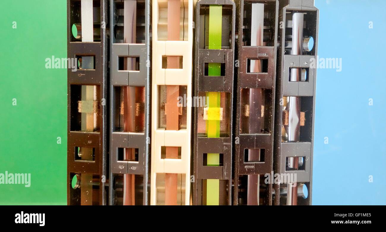 I nastri magnetici audio cassette Foto Stock