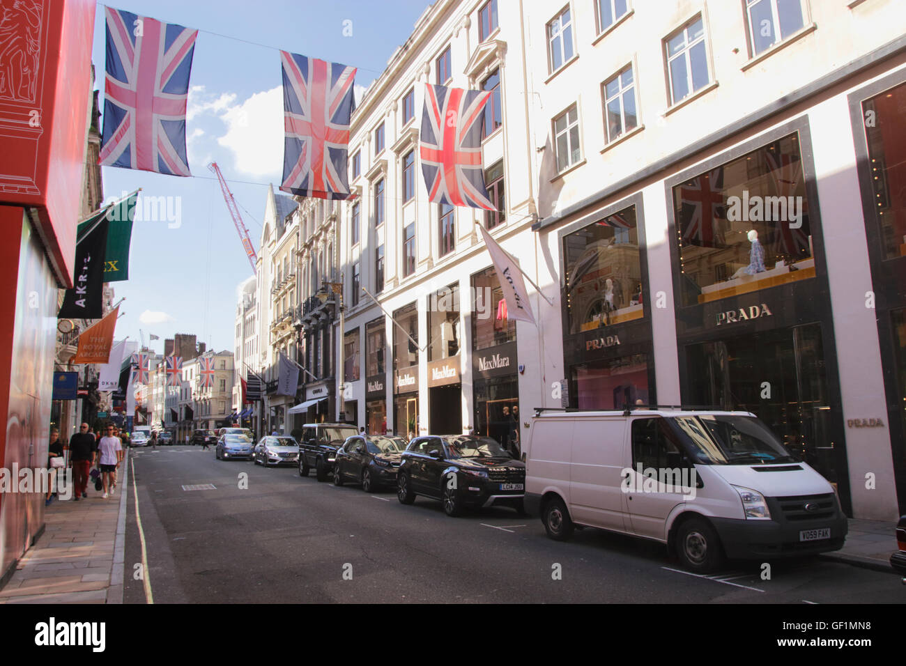 Prada Store Old Bond Street Londra Foto Stock