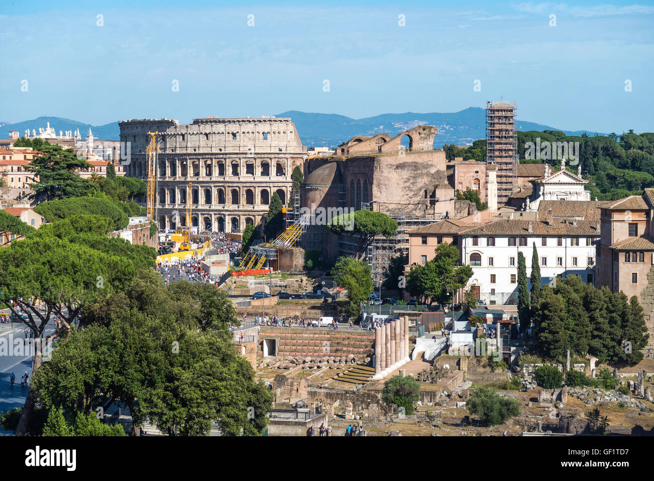 Roma Italia 18 Giugno 2016. Colosseo della linea C della metropolitana di massa sulla costruzione. Foto Stock