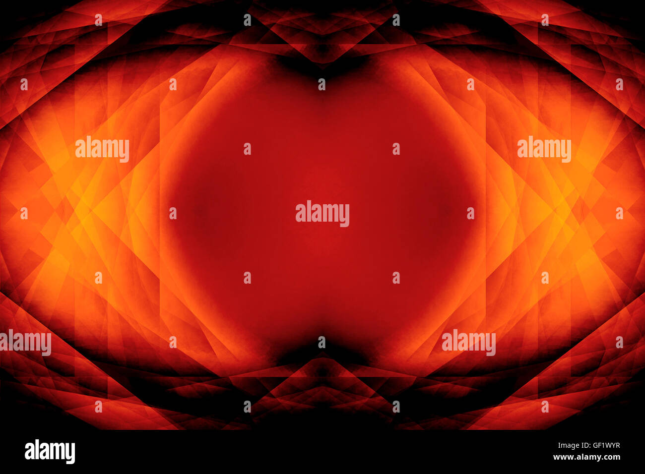 Arancione scuro gothic fantascienza sfondo degli occhi Foto Stock