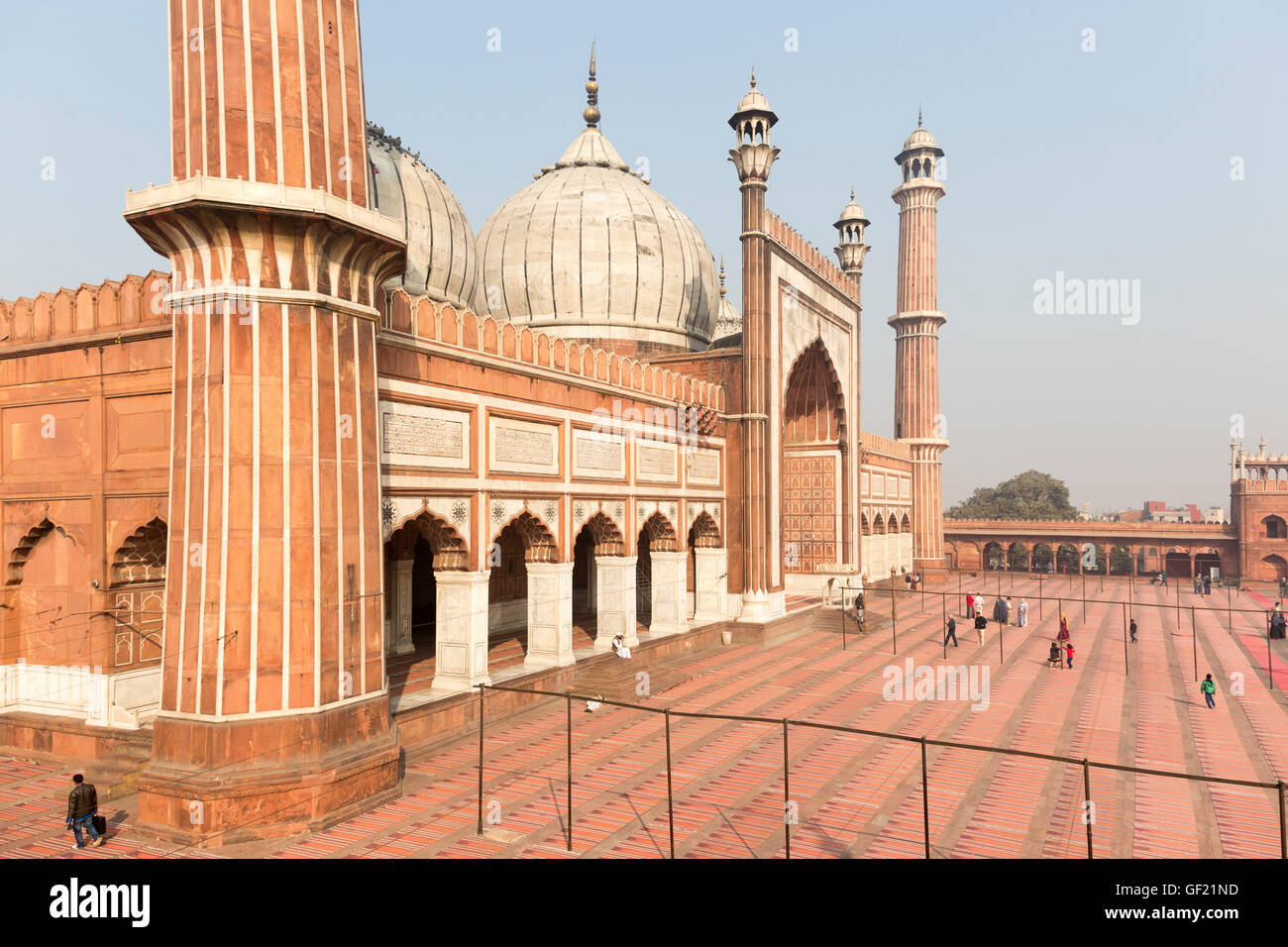 La Jama Masjid moschea, Delhi, India Foto Stock