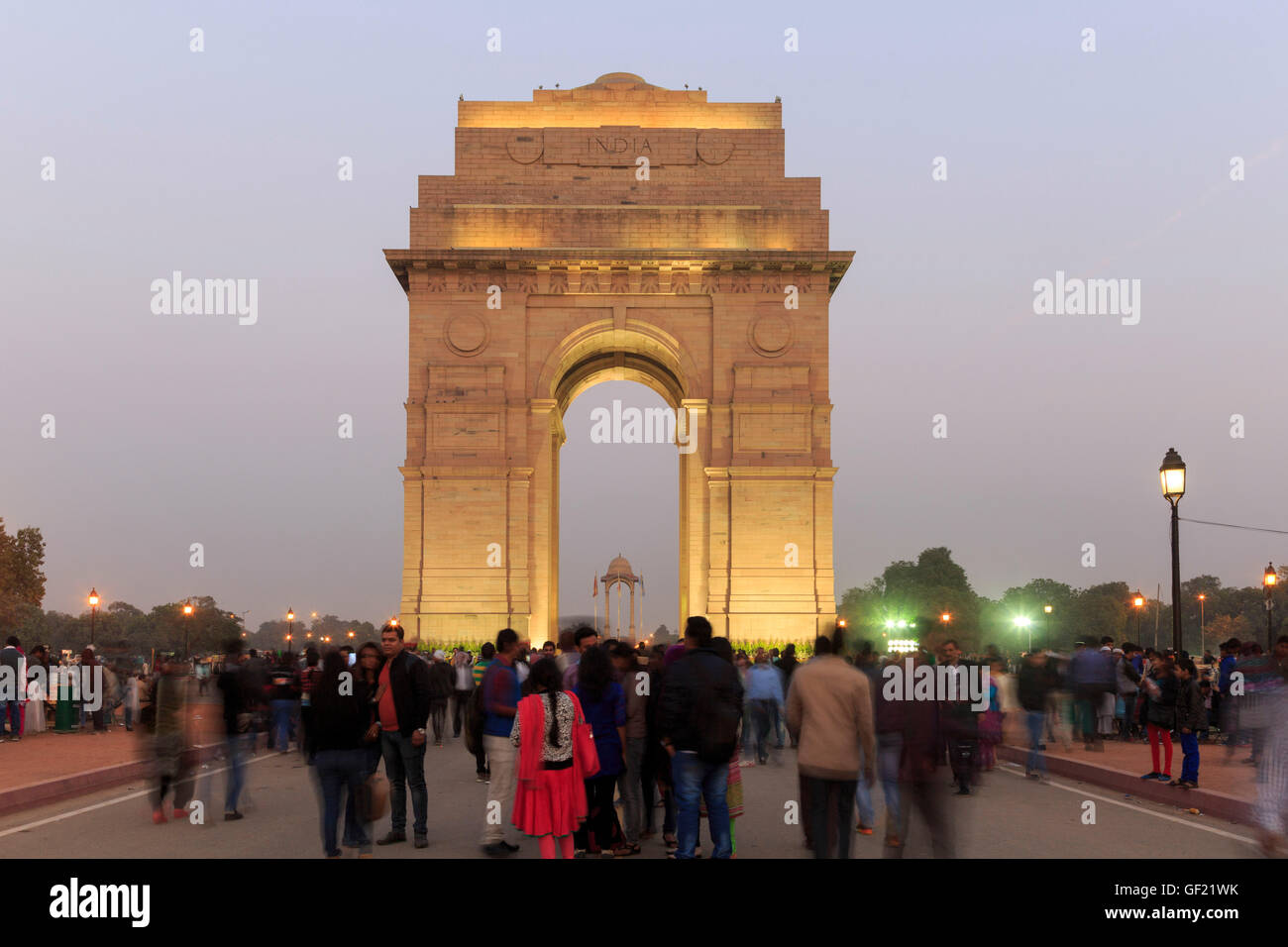 L'India Gate, New Delhi, Delhi, India Foto Stock