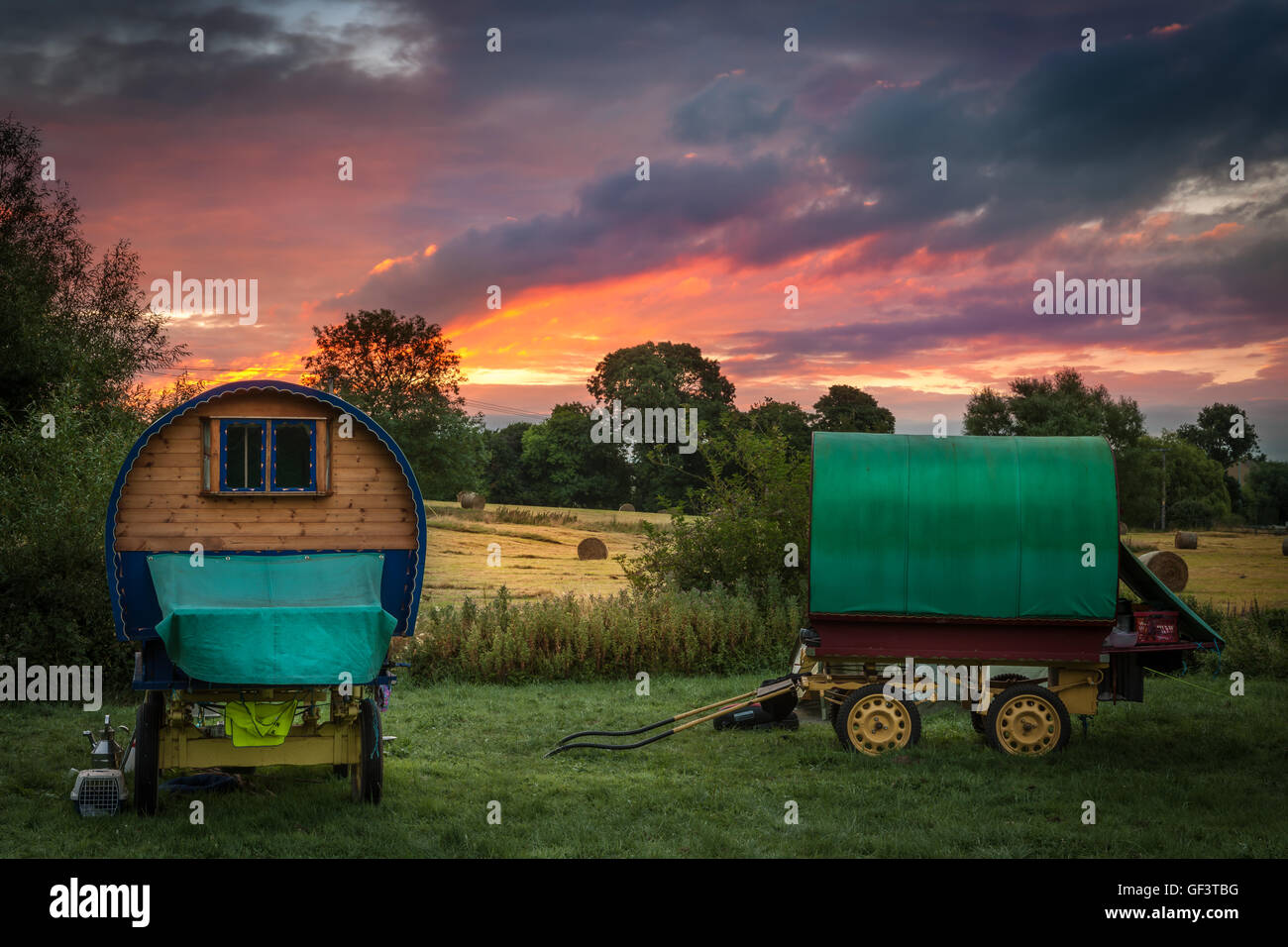 I viaggiatori Dawn Foto Stock