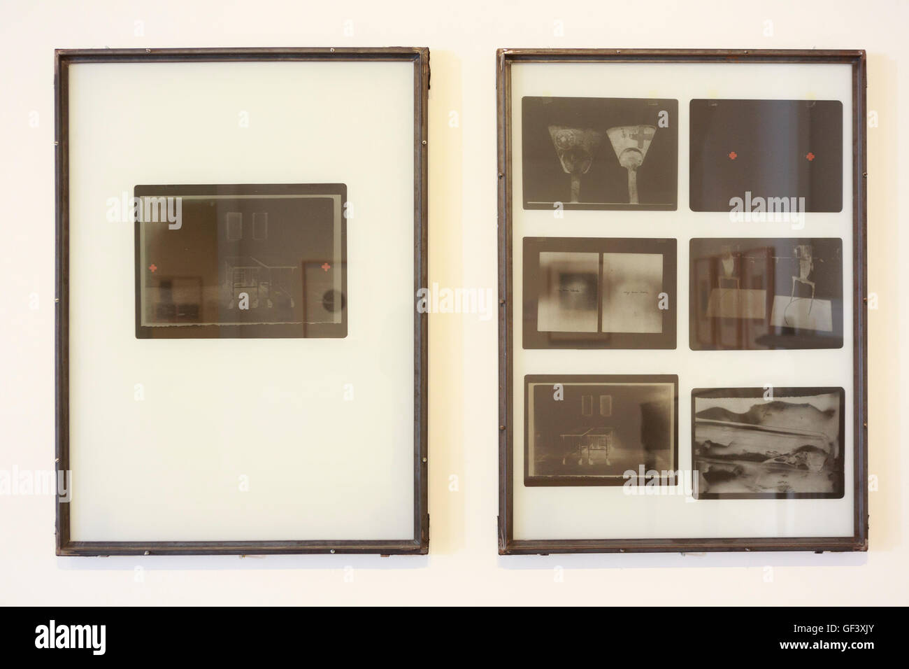 Edinburgh, Regno Unito. 28 Luglio, 2016. Premere view per il punto di riferimento mostra artista CAMERE: Joseph Beuys - un linguaggio di disegno e una foto-opportunità per il display senza precedenti Richard Demarco & Joseph Beuys - Una partnership unica. Credito: pak@ Mera/Alamy Live News Foto Stock