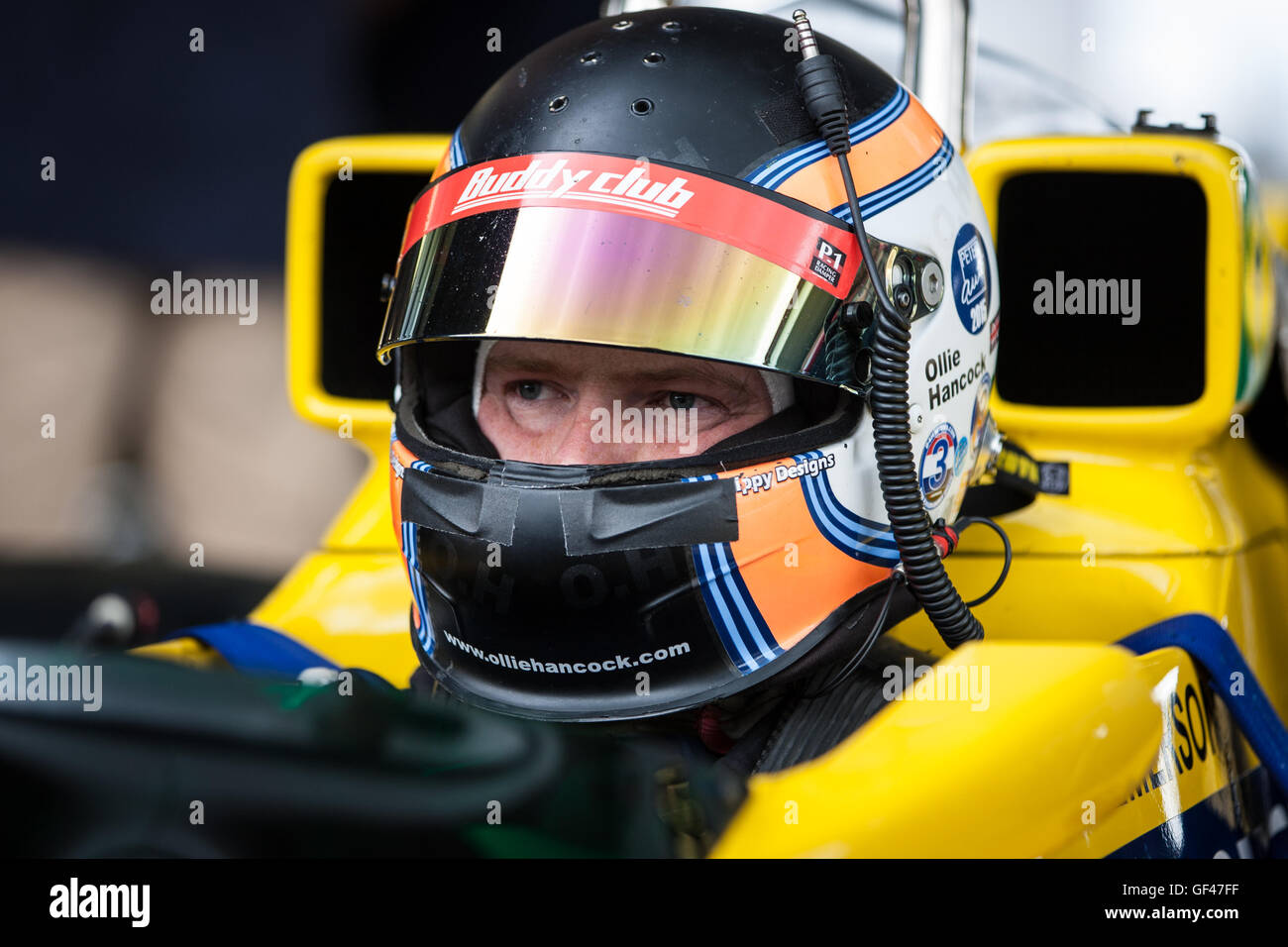 Northamptonshire, Regno Unito. 29 Luglio, 2016. Ollie Hancock la guida del Fittipaldi F5 nel FIA Masters storica Formula Uno di credito: Steven roe/Alamy Live News Foto Stock