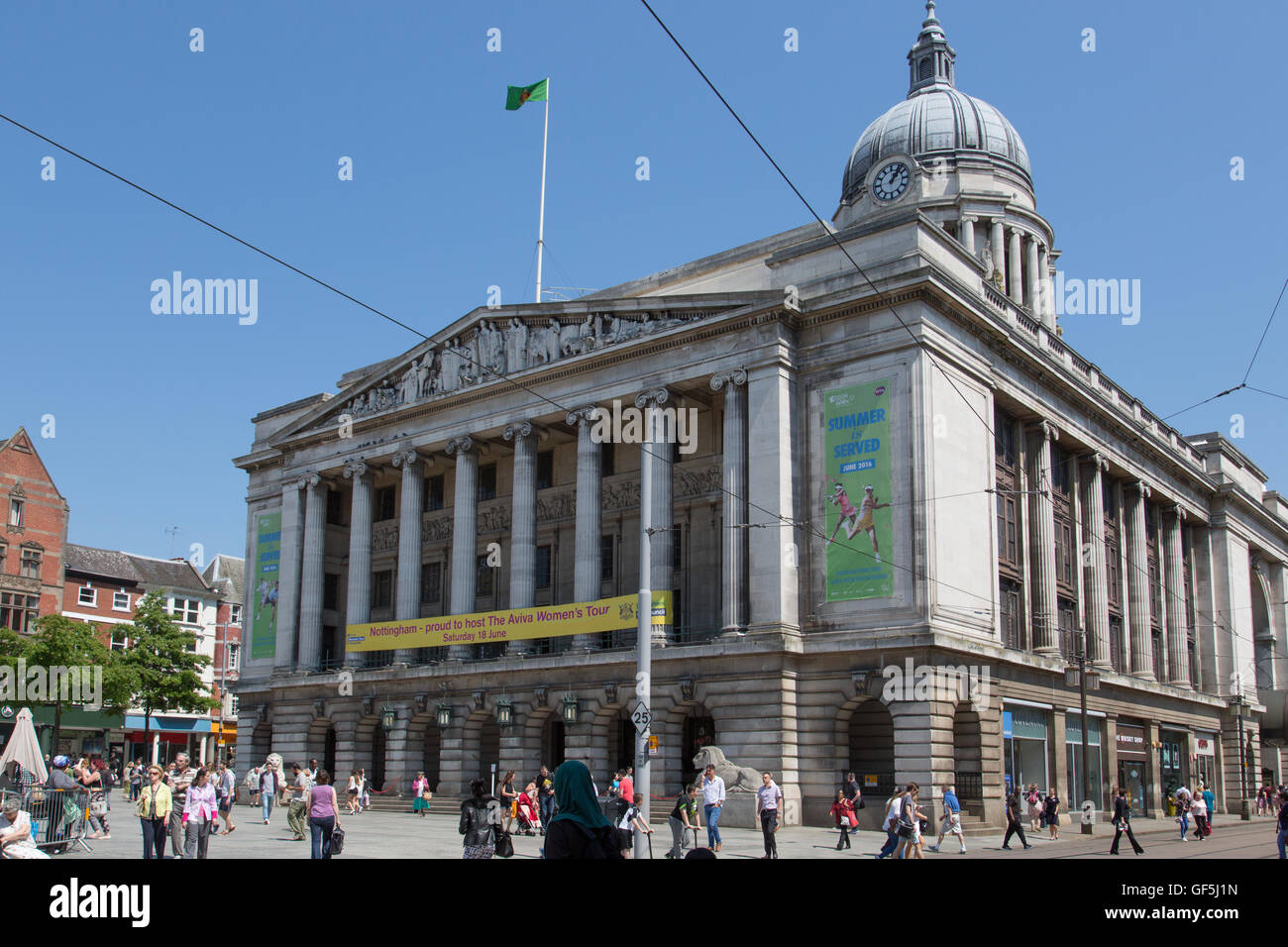 Casa consiglio, Piazza del Mercato Vecchio, Nottingham City Centre Foto Stock