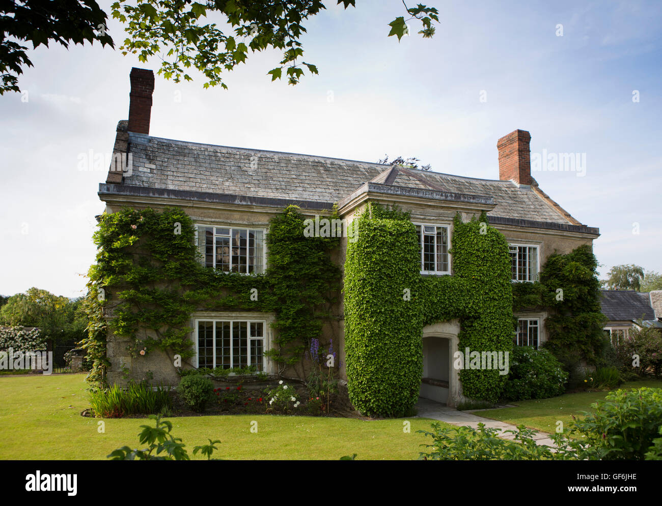 Regno Unito, Inghilterra, Devon, Honiton, Monkton Road, Marwood House, 1619, Originariamente casa di John Marwood, figlio di medico di Elisabetta I Foto Stock