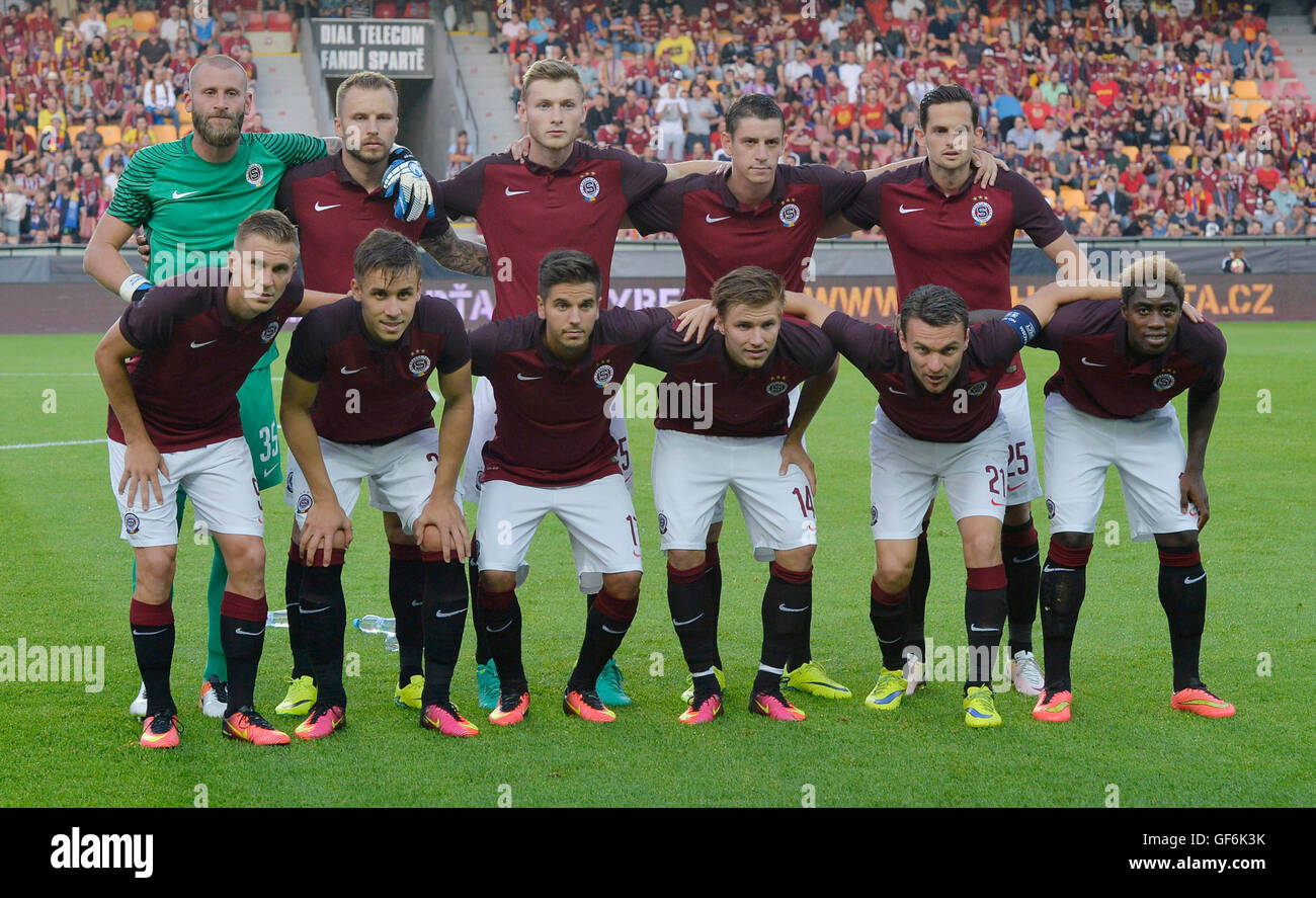 I giocatori di calcio di AC Sparta Praha, Repubblica Ceca, Praga Foto stock  - Alamy