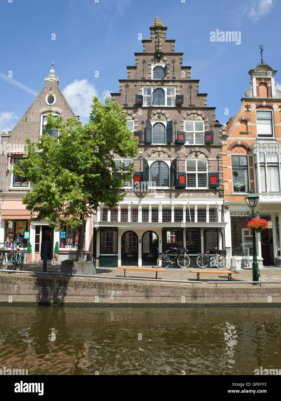 Huis de Drie Schopjes, Alkmaar Holland Foto Stock