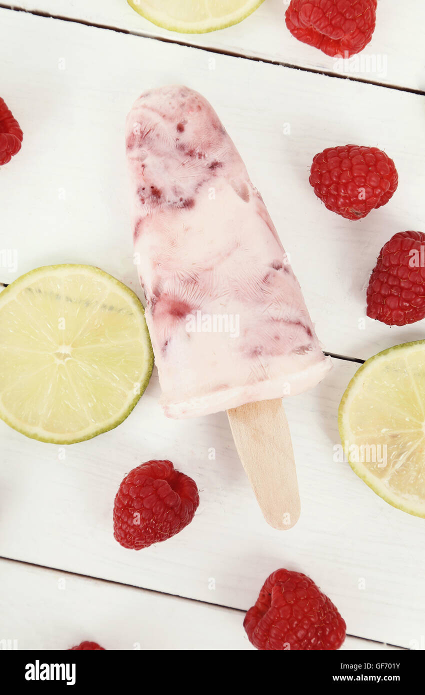 Ghiaccioli di yogurt Foto Stock