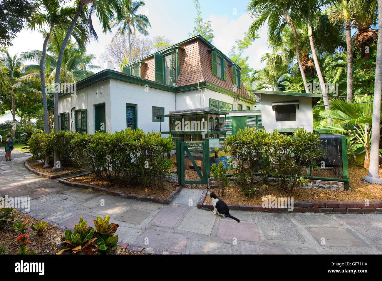 KEY WEST, FLORIDA, Stati Uniti d'America - 03 Maggio 2016: edificio dove Ernest Hemingway ha lavorato sul composto di Hemingway House di Key West Foto Stock