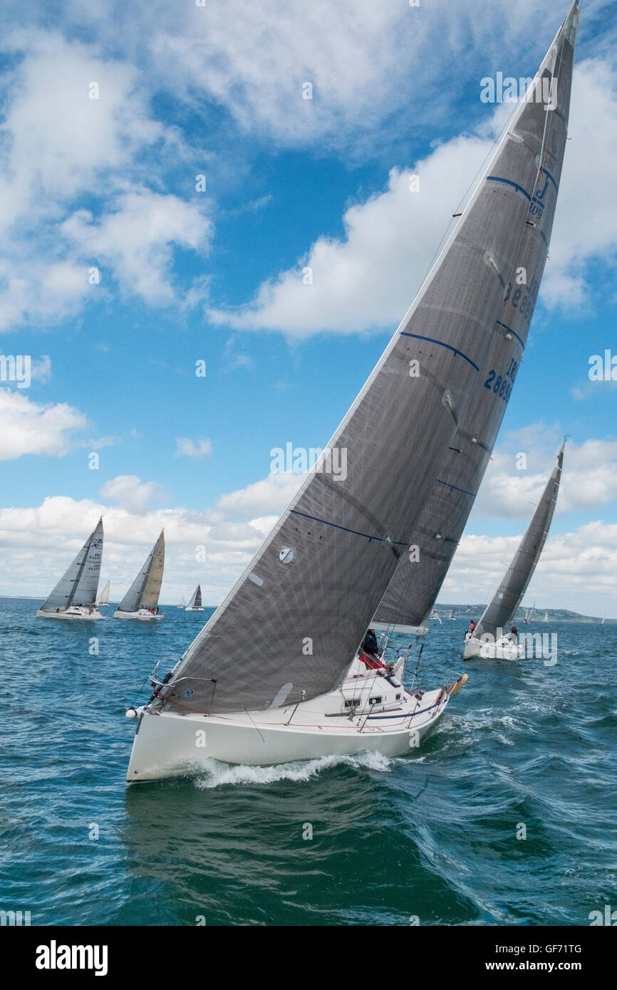 Yacht Race racing barche barca Barche sport sporting Foto Stock