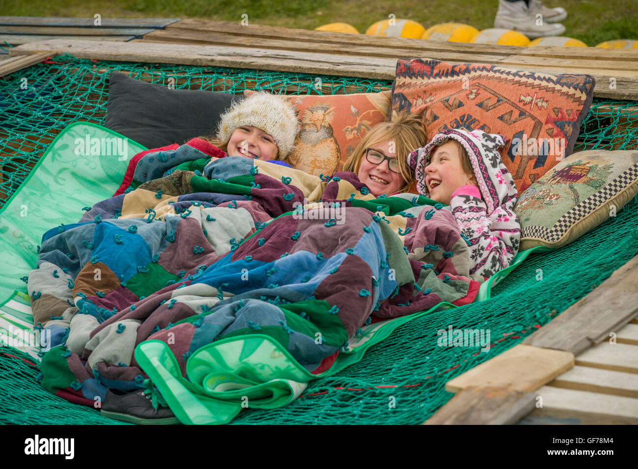 I bambini presso il marinaio annuale del Festival, Reykjavik, Islanda Foto Stock