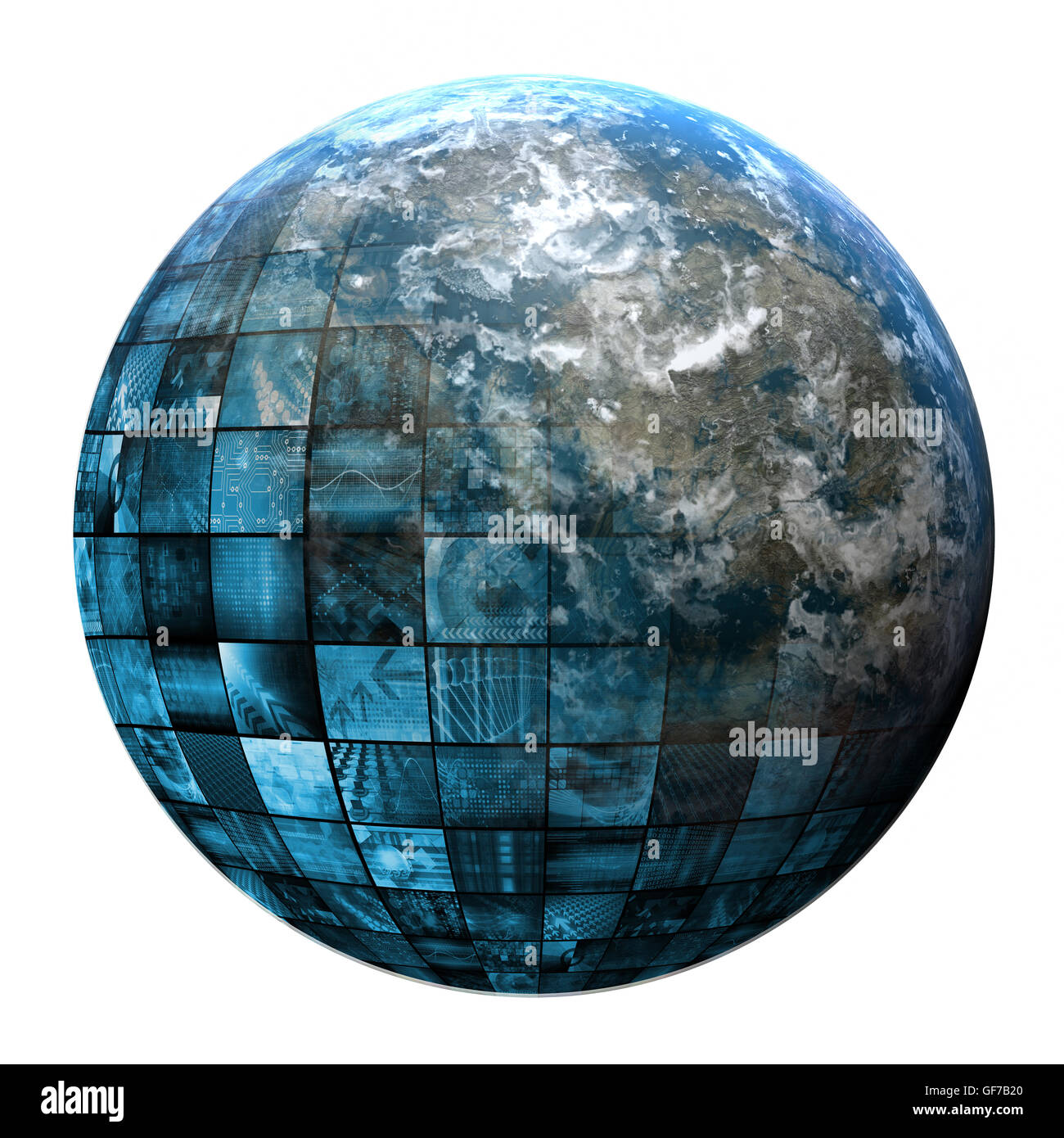 I supporti di comunicazione con le moderne tecnologie come concetto Foto Stock