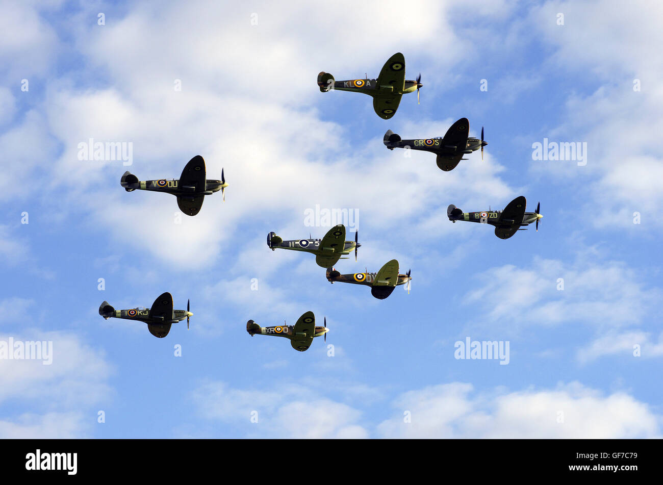 Vickers Supermarine Spitfire a Duxford Foto Stock