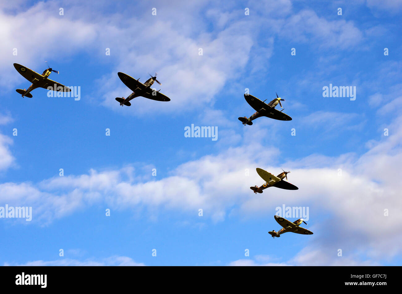 Vickers Supermarine Spitfire a Duxford Foto Stock
