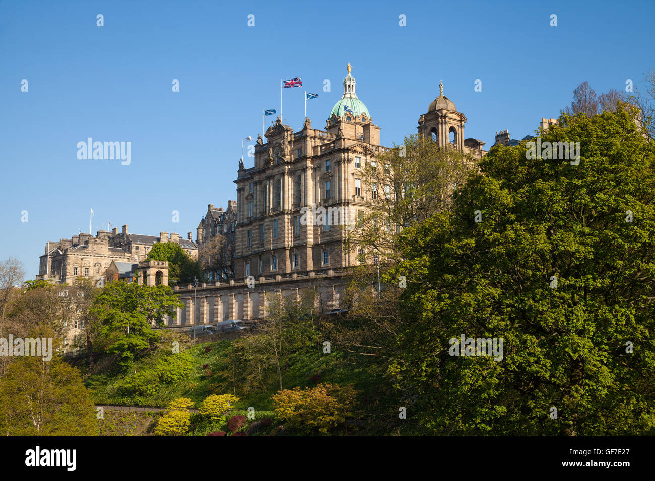 Bank of Scotland sede sul tumulo da Princes Street Edinburgh Scotland Regno Unito Foto Stock