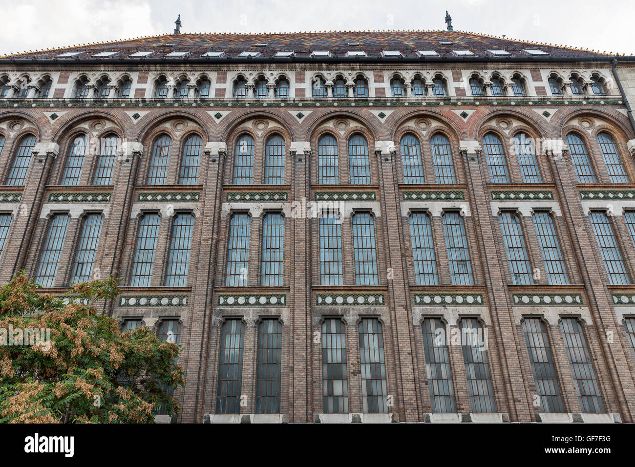 Archivio nazionale di Ungheria facciata di edificio, Budapest Foto Stock
