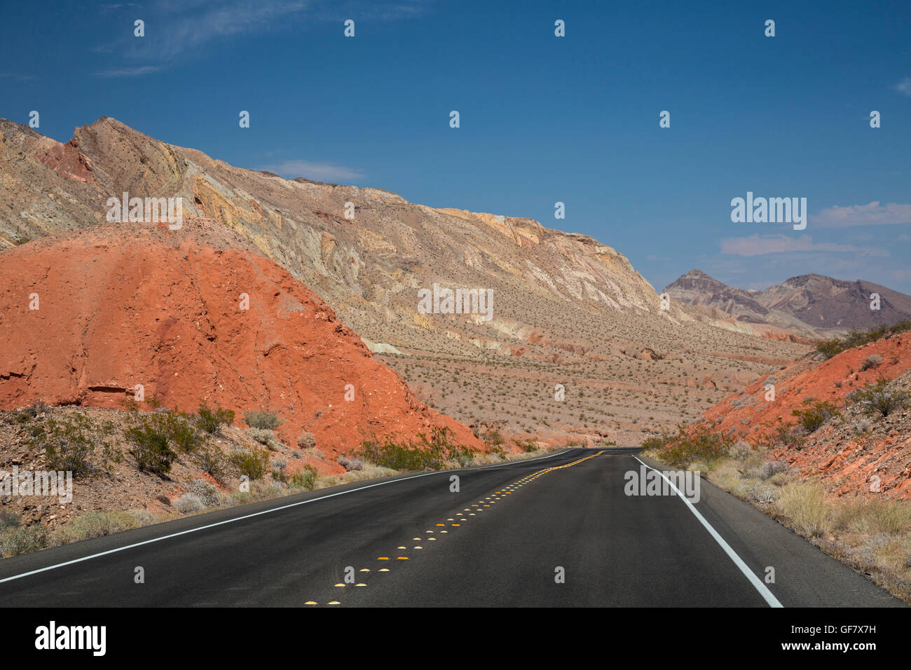 Las Vegas, Nevada - la Northshore strada in Lake Mead National Recreation Area. Foto Stock