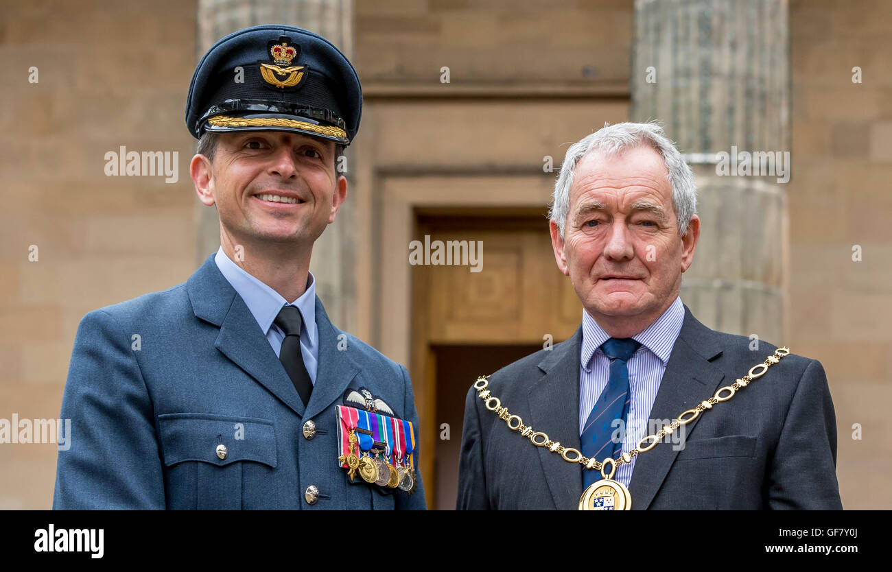 Servizi per festeggiare Moray delle Forze Armate. Foto Stock