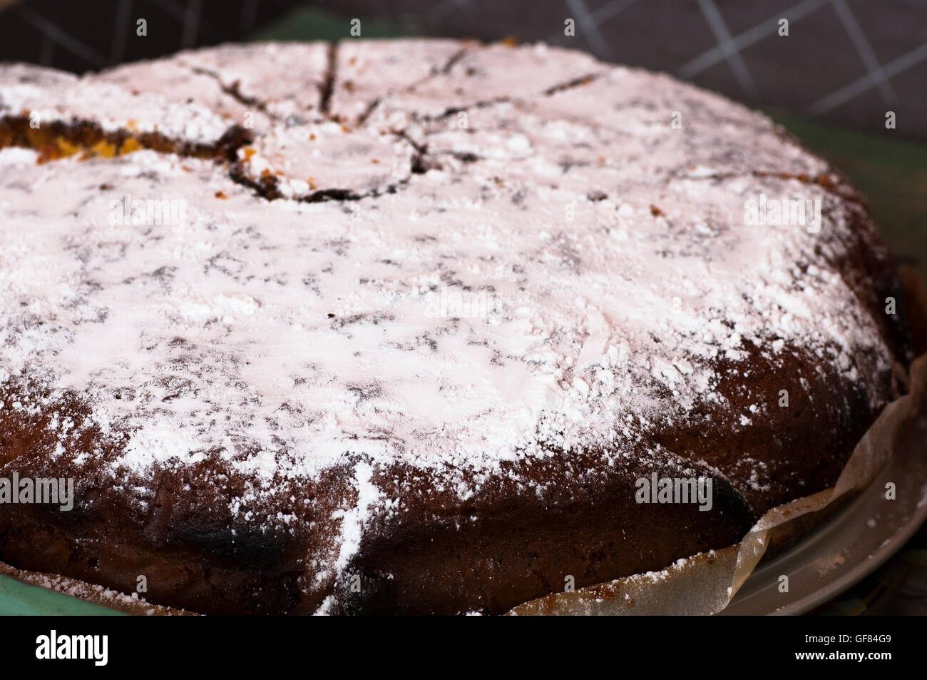 Dolce di carote e mandorle Foto Stock