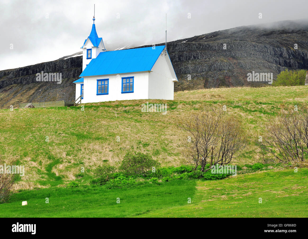 Vecchia chiesa in Islanda Foto Stock