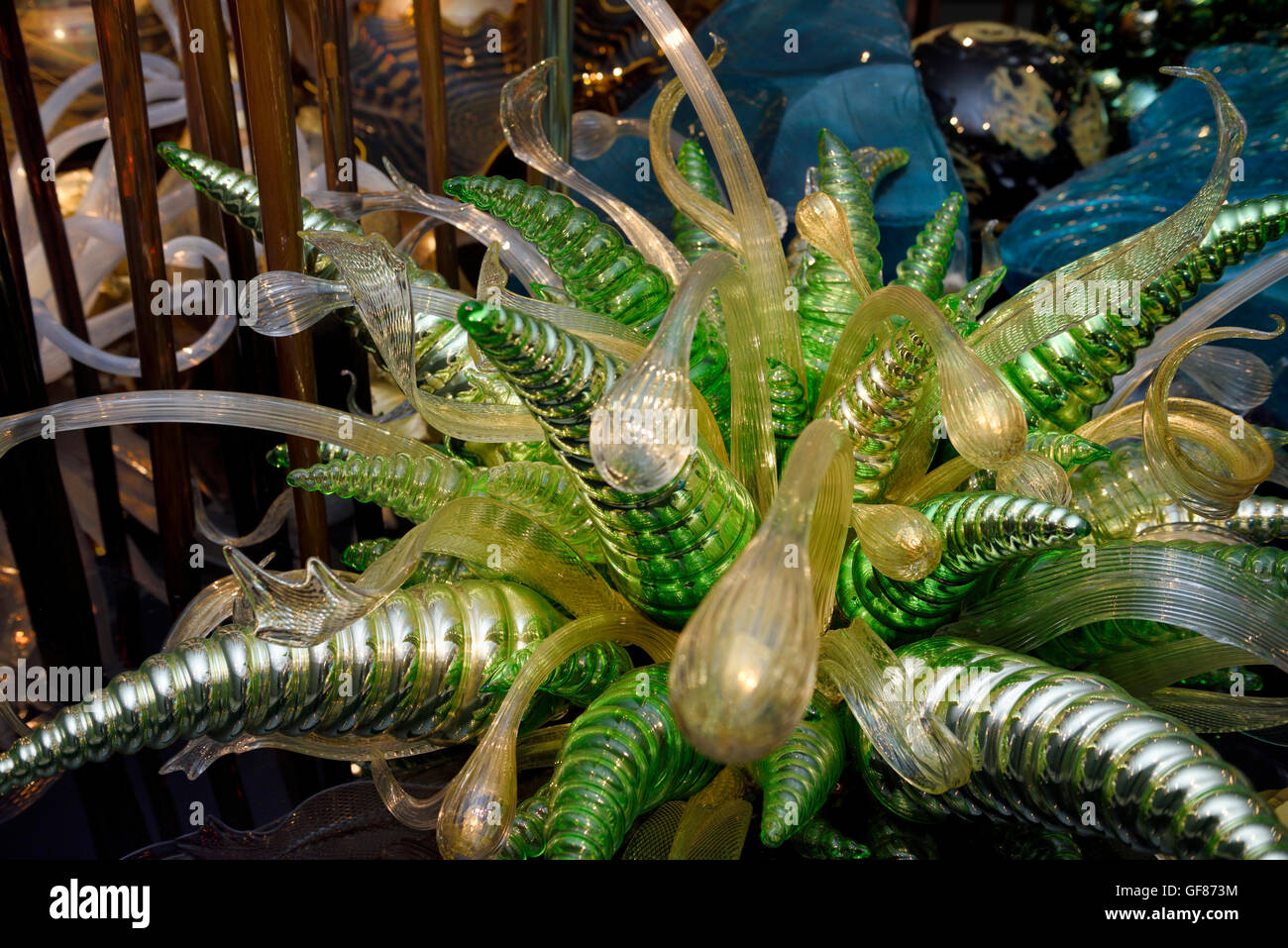 Verde e oro fantasy piante in giardino subacqueo di Chihuly ROM Toronto  Foto stock - Alamy